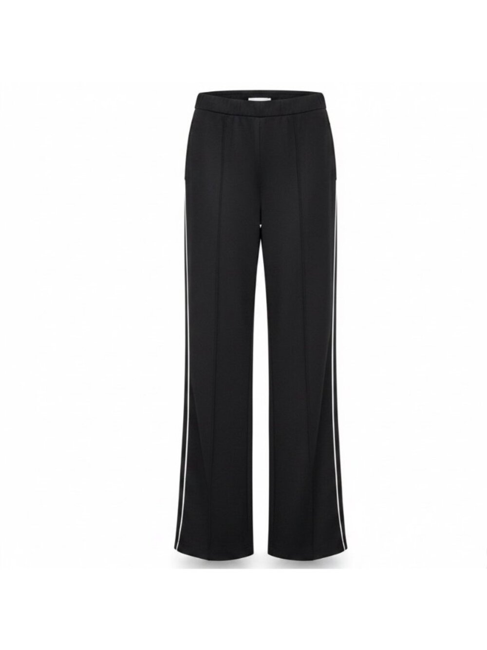 Maeve By Anthropologie Womens Black Elastic Waist Wide Leg Pants Sz M